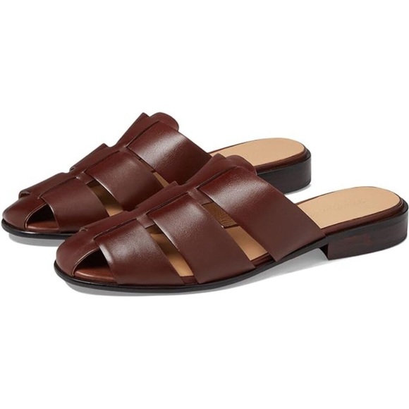 Madewell Fisherman Leather mules slip on women sandals size 10 - Picture 2 of 10